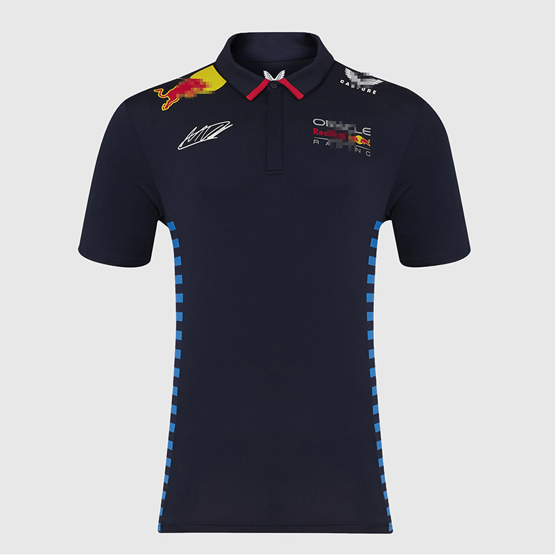 Polo Red Bull Racing F1 Racing Team Max Verstappen #1 Negro 2024